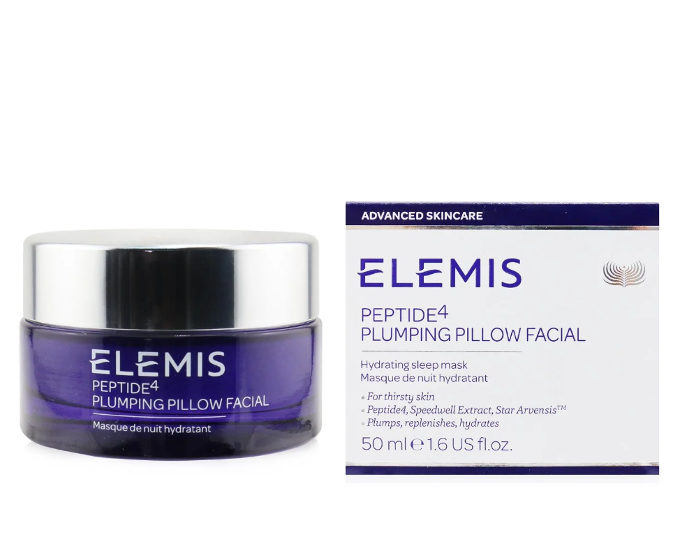 ELEMIS Peptide4 Plumping Pillow Facialフェイシャル ハイドレーティング スリープ マスク50ML