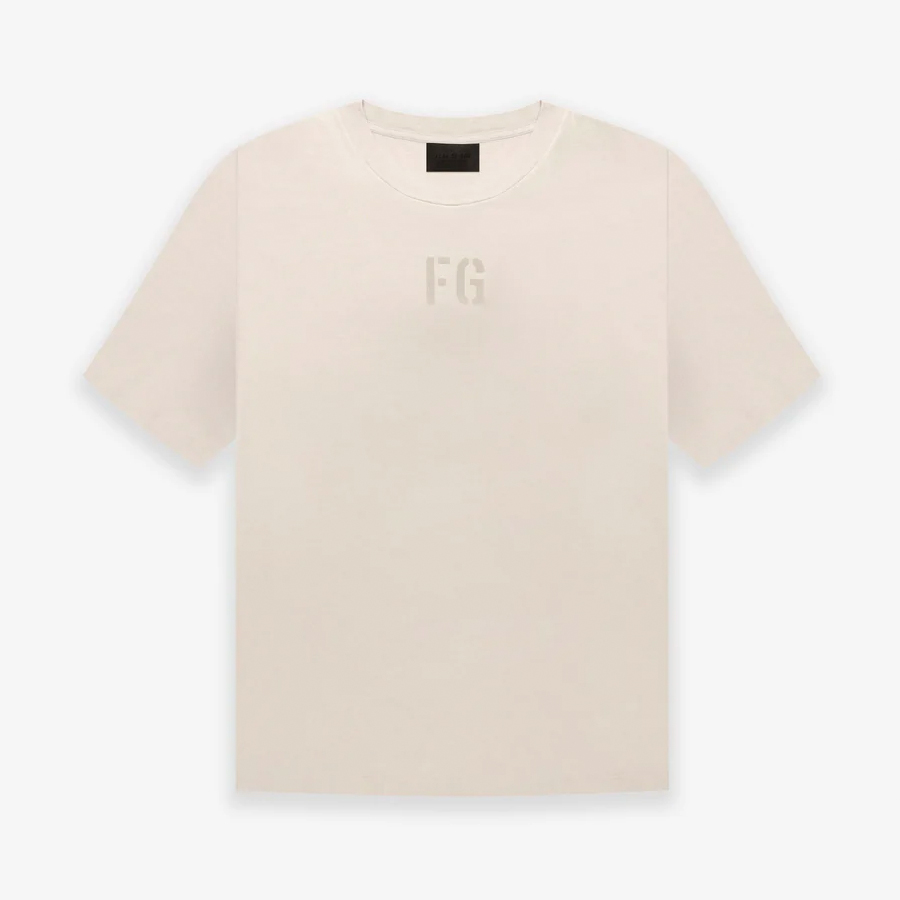 FEAR OF GOD フィアオブゴッド FG50 025CTJ FG Tシャツ ロゴT 半袖 カットソー オーバーサイズ クルーネック ロゴT ヴィンテージ加工 Vintage-Concrete-White メンズ