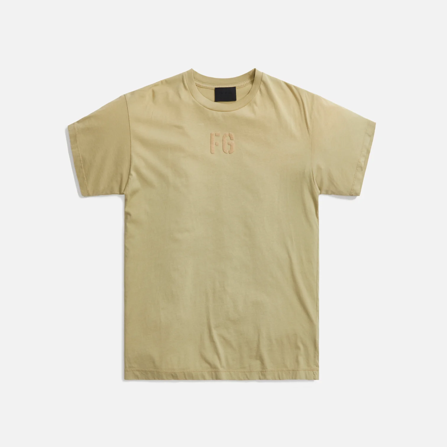 FEAR OF GOD フィアオブゴッド FG50 025CTJ FG Tシャツ ロゴT 半袖 カットソー オーバーサイズ クルーネック ロゴT ヴィンテージ加工 Vintage-Matcha メンズ