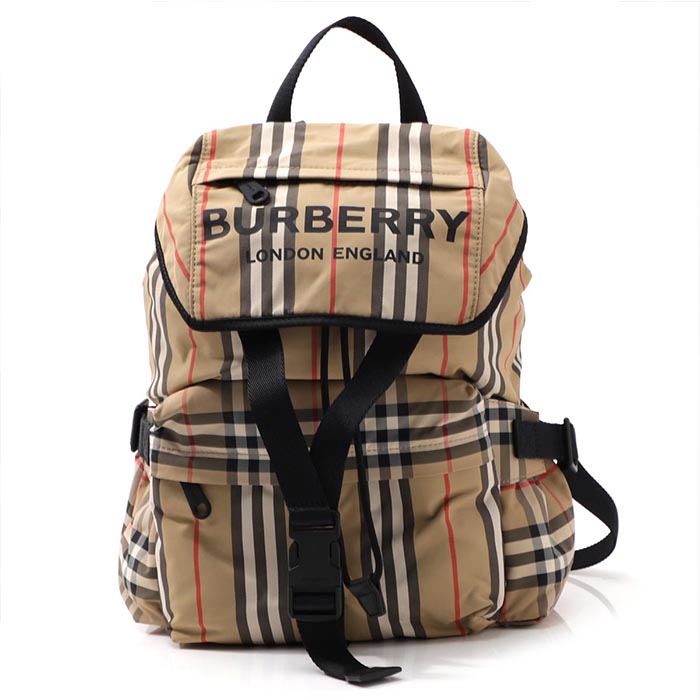 バーバリー BURBERRY BACKPACK メンズバックパック8014751 A7026 ARCHIVEBEIGE　アイコンストライプ バックパック