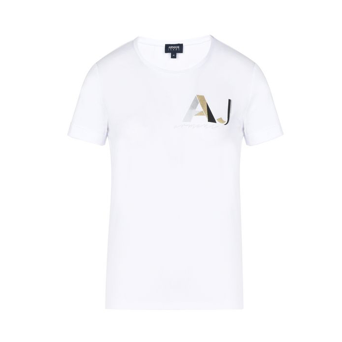 AJ LADIES T-SHIRT アルマーニ ジーンズ レディースTシャツ 3Y5T41 5JABZ 1100