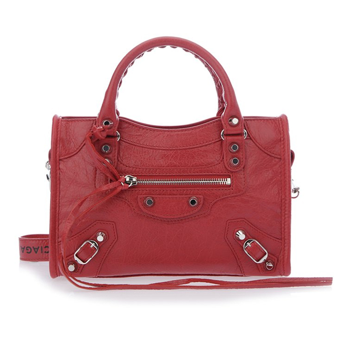 バレンシアガ BALENCIAGA レディース クロスボディバッグ Crossbody Bag 300295 DB5XN 6460 Leather Red