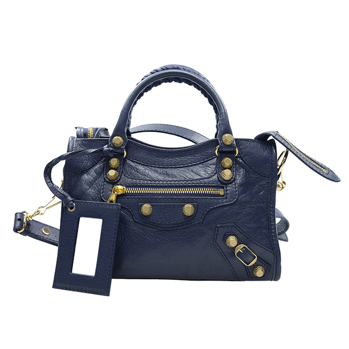 バレンシアガ BALENCIAGA レディース バッグ 309544 D94JG 1365 Lambskin Navy Blue