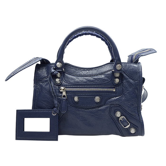 バレンシアガ BALENCIAGA レディース バッグ 309544 D94JN 1365 Lambskin Navy Blue