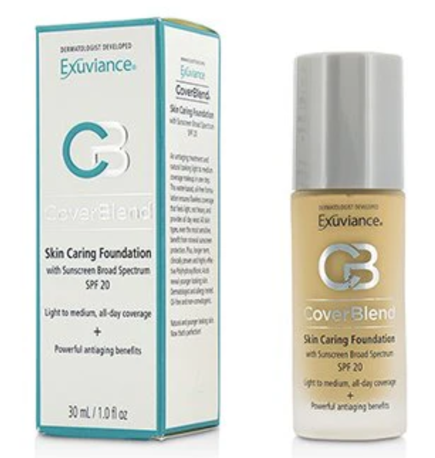 Exuviance CoverBlend Skin Caring Foundation SPF 20,# CLASSIC BEIGE カバーブレンド スキン ケアリング ファンデーション 30ML