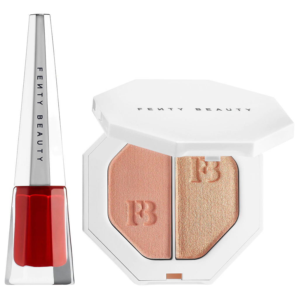 FENTY BEAUTY フェンティビューティ Stunna New Year Highlighter + Lip Set  ススタナニューイヤーハイライター＋リップセット 2点  840026643962