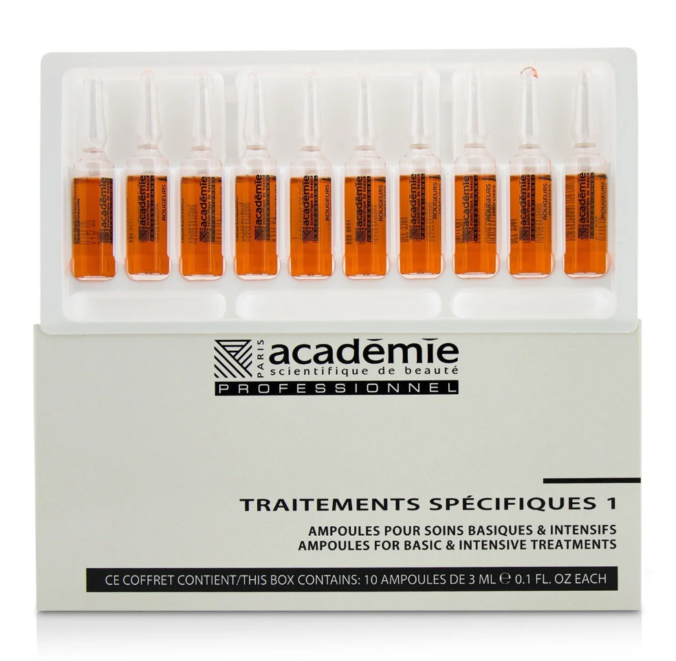 Academie Specific Treatments 1 Ampoules Rougeurs Diffusesスペシャル・トリートメント 1アンプル ルージュ・ディフューズ 10X3ML/0.1OZ