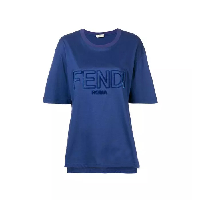 フェンディFENDI LADY T-SHIRTレディTシャツ FAF077 A47A F12QA BLUE