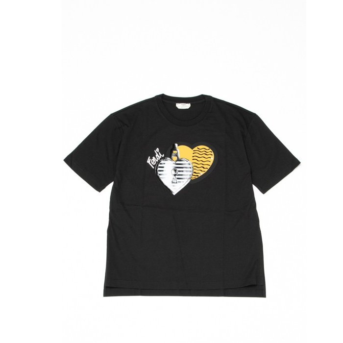 フェンディFENDI LADY T-SHIRT レディTシャツ FAF077 A47N F0GME BLACK