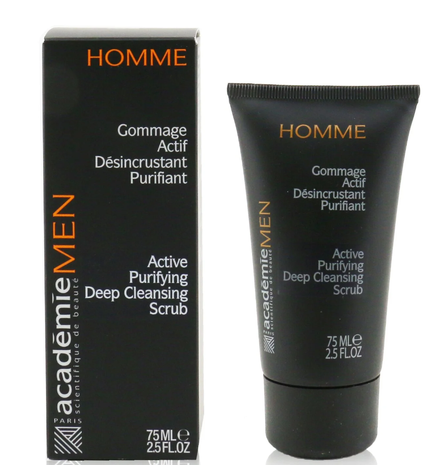 Academie Men Active Purifying Deep Cleansing Scrubメンアクティブ ピュリファイイングディープクレンジングスクラブ75ML