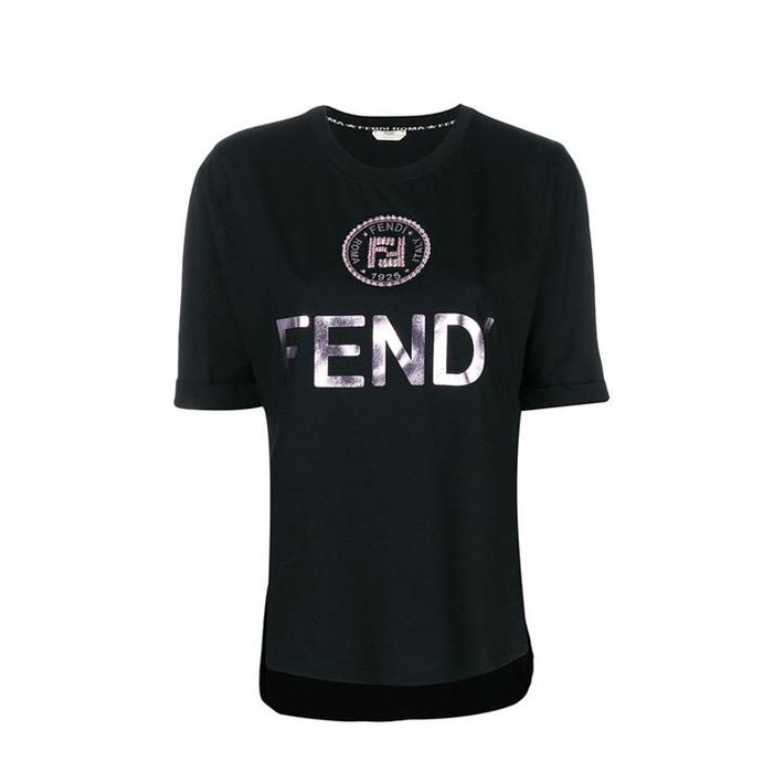 フェンディFENDI LADY T-SHIRT レディースTシャツ S FS7045 A43A F143Z BLACK