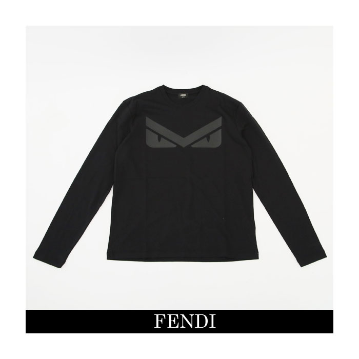 フェンディFENDI MEN T-SHIRT  メンズ Tシャツ FAF541 A79K F0GME Black