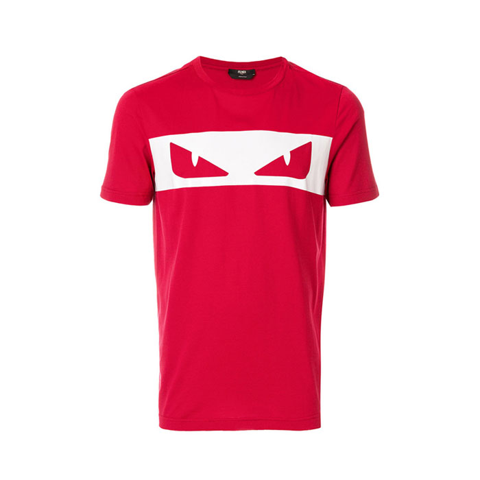 フェンディFENDI MEN T-SHIRT メンズTシャツS FAF511 A2V0 F0949 RED