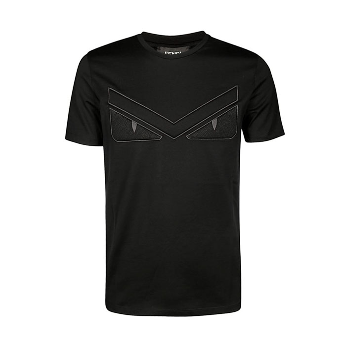 フェンディFENDI MEN T-SHIRT メンズTシャツS FAF532 A54S F0GME BLACK