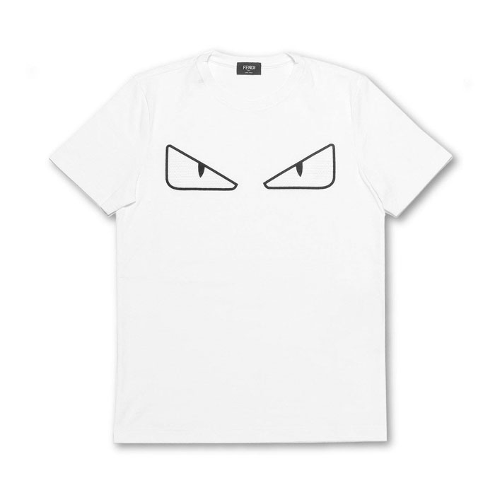 フェンディFENDI MEN T-SHIRT  メンズ Tシャツ FAF532 A78J F0ZNM WHITE