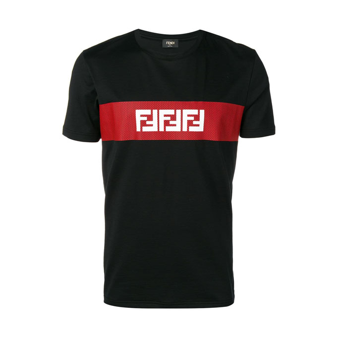 フェンディFENDI MEN T-SHIRT  メンズ Tシャツ FAF532 A78U F0GME BLACK