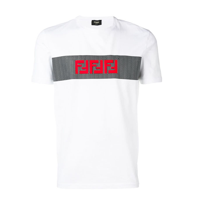 フェンディFENDI MEN T-SHIRT  メンズ Tシャツ FAF532 A78U F0ZNM WHITE