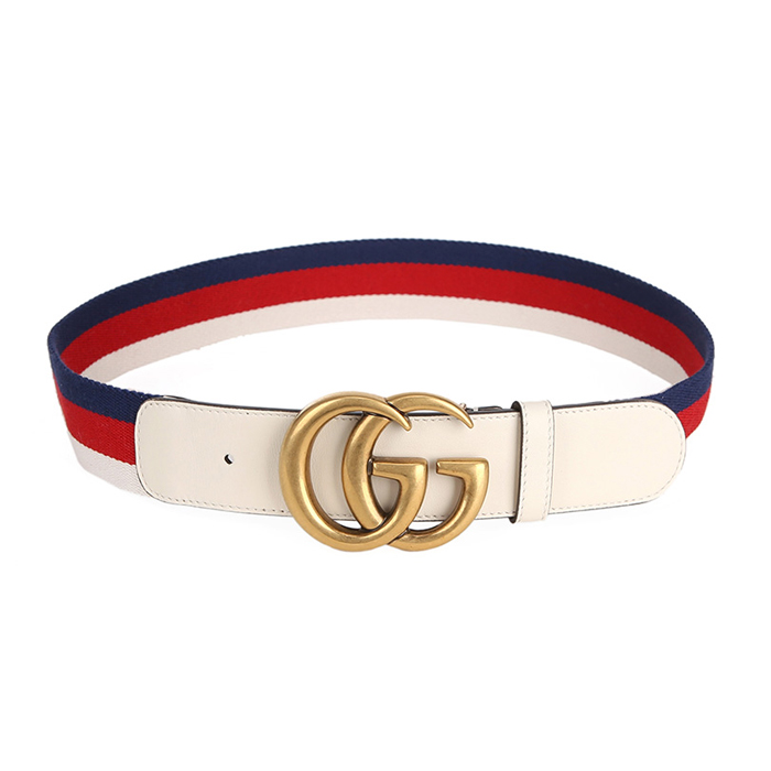 グッチ GUCCI BELT レディースベルト 409416 HE2MT 8351 WHITE/RED/BLUE