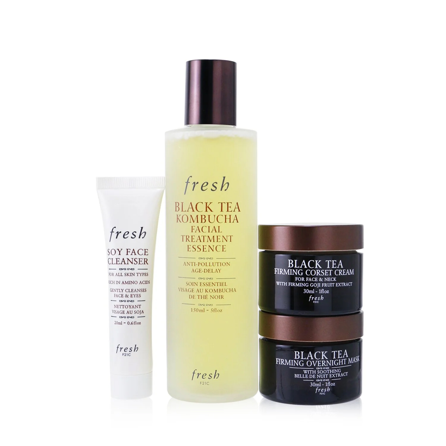 Fresh フレッシュ Black Tea Firming Beauty Bundle Set 4pcs 809280145612