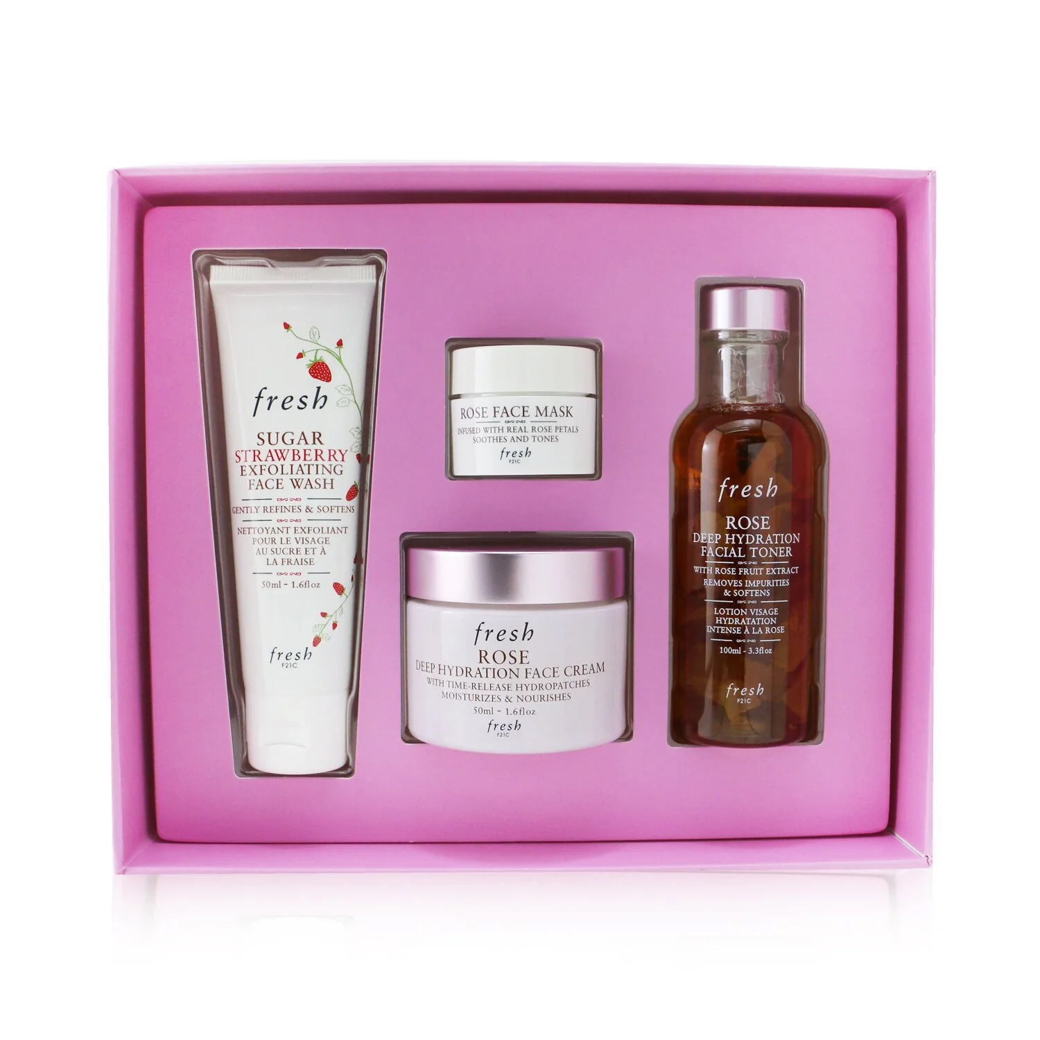 Fresh フレッシュ Rose Deep Hydration Skincare Set 809280145551