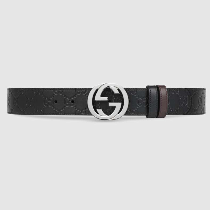 GUCCI BELT グッチ ベルト 473030 CWCWN 1070 BLACK/BROWN