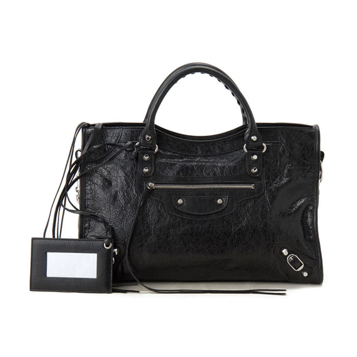 バレンシアガ BALENCIAGA レディース バッグ Classic Silver City 115748 D94JN 1000 BLACK