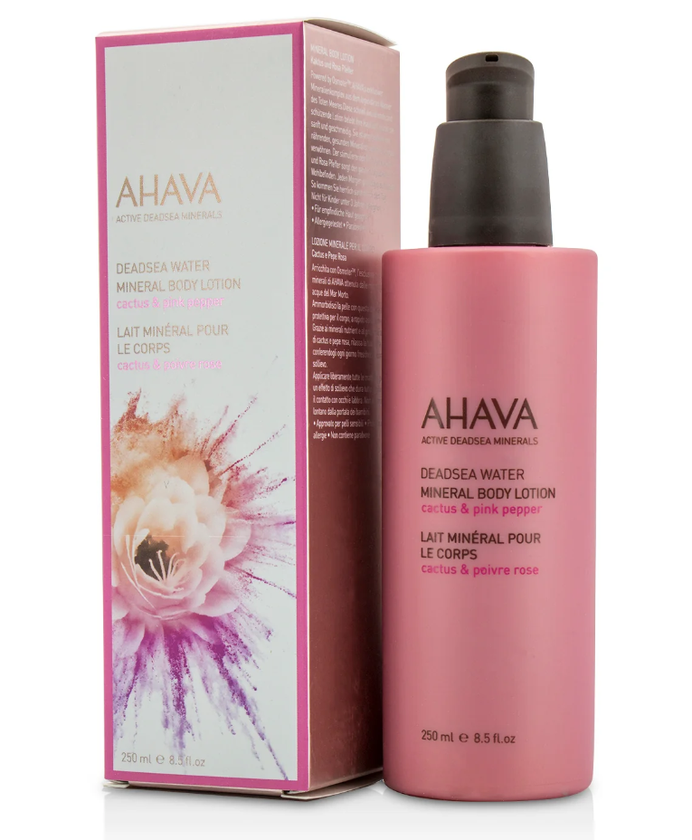 Ahava Dead Sea Water Mineral Body Lotionデッドシー ウォーター ミネラル ボディ ローション CACTUS & PINK PEPPER 250ML