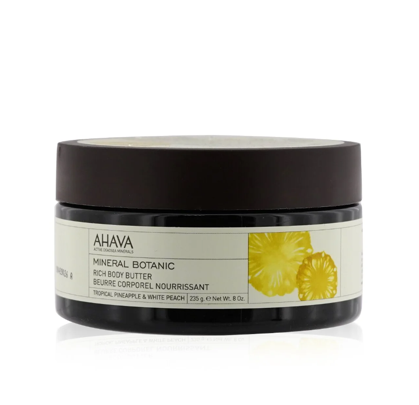 Ahava Mineral Botanic Velvet Body Butterミネラルボタニック ベルベット ボディバターTROPICAL PINEAPPLE &WHITE PEACH 235G