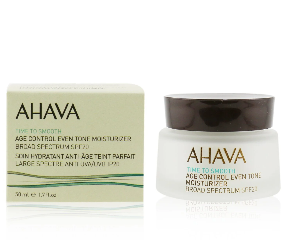 Ahava Time to Smooth Age Control Even Tone Moisturizer タイムトゥスムース エイジ コントロール イーブントーン モイスチャライザー SPF 20 50ML