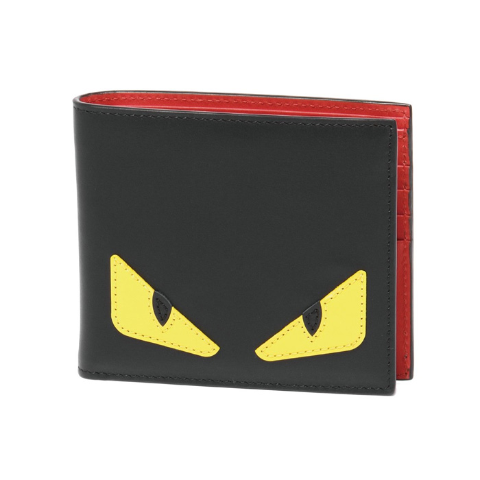 フェンディFENDI WALLET メンズウオレット7M0169 O73 F0U9T BLACK/RED