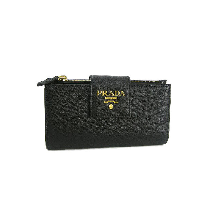 プラダ PRADA レディース ウォレット 1ML005 QWA F0002/SAFFIANO METAL NERO BLACK