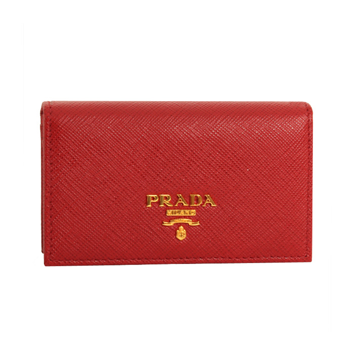 プラダ PRADA レディース ウォレット 1MC122 QWA F068Z/SAFFIANO METAL CARD CASE FUOCO