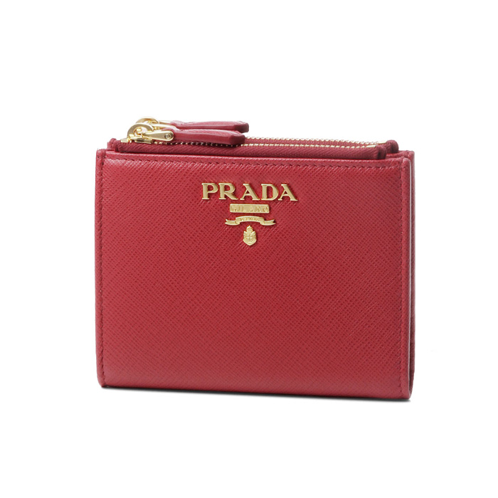 プラダ PRADA レディース ウォレット 1ML024 QWA F068Z/SAFFIANO METAL FUOCO RED