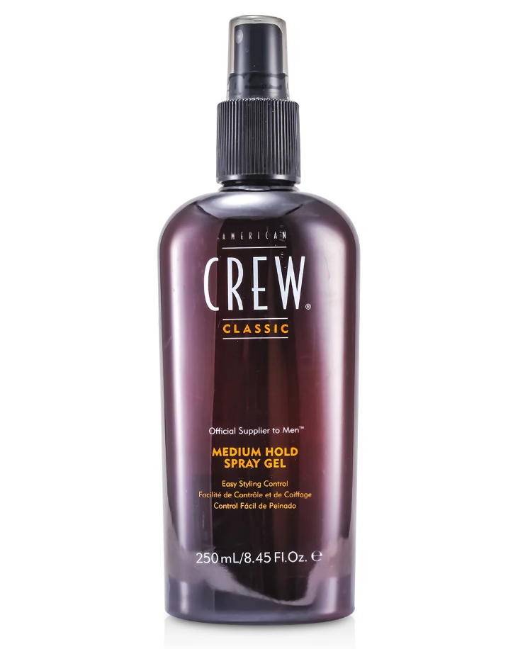 American Crew Men's Medium Hold Spray Gelメンミディアムホールドスプレージェル 250ML