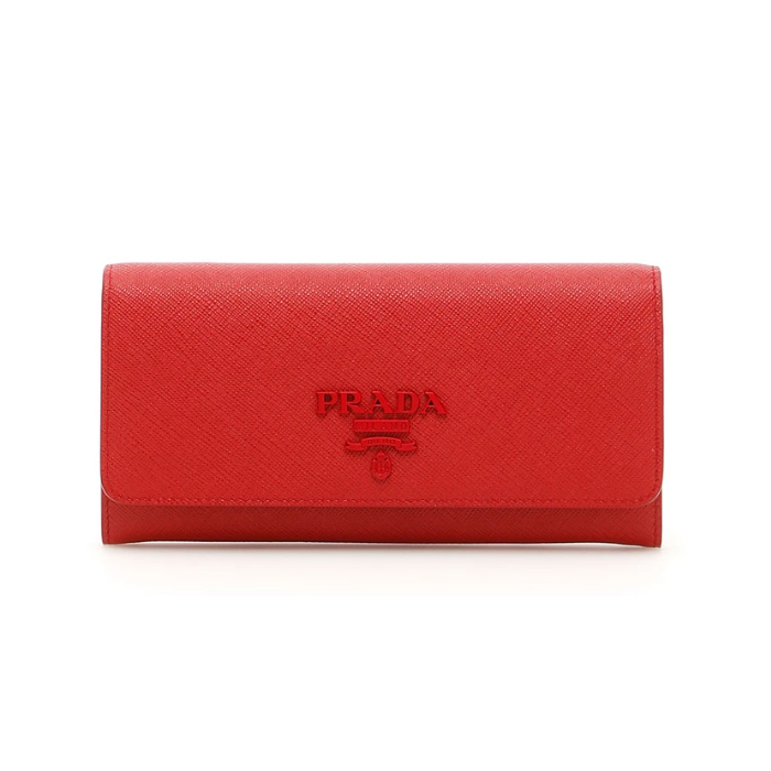 プラダ PRADA レディース ウォレット 1MH132 2EBW F068Z/SAFFIANO SHINE FUOCO RED