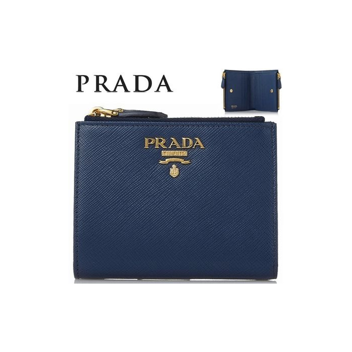 プラダ PRADA レディース ウォレット 1ML024 QWA F0016/SAFFIANO METAL BLUETTE