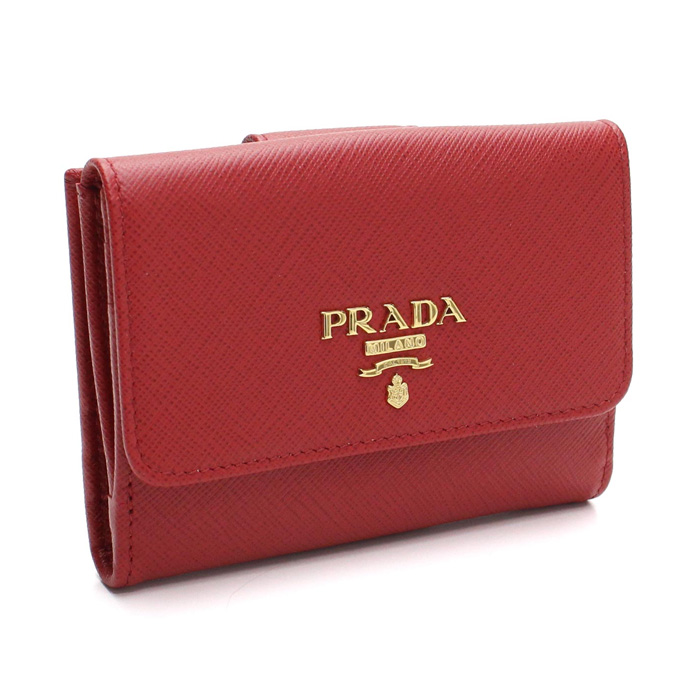 プラダ PRADA レディース ウォレット 1MH523 QWA F068Z FUOCO RED