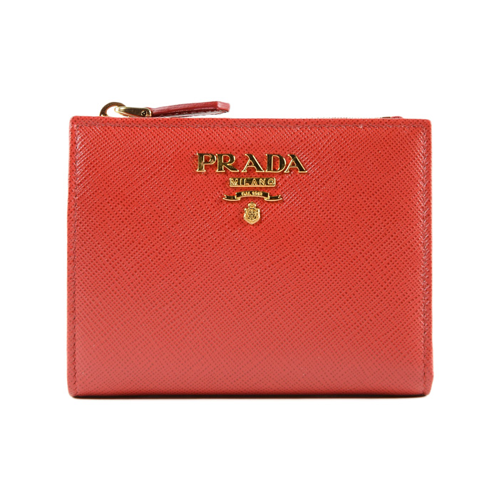 プラダ PRADA レディース ウォレット 1ML023 QWA F068Z/SAFFIANO METAL FUOCO RED