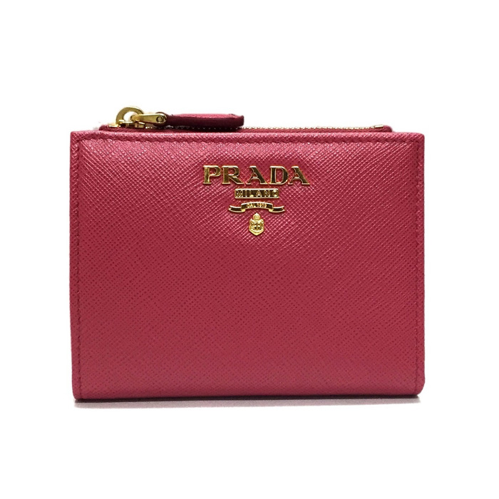 プラダ PRADA レディース ウォレット 1ML023 QWA F0505/SAFFIANO METAL PEONIA PINK