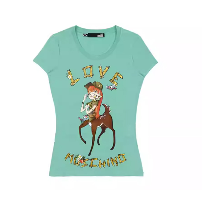 モスキーノMOSCHINO LADIES T-SHIRT レディース T シャツ W4B193R E1698 S75