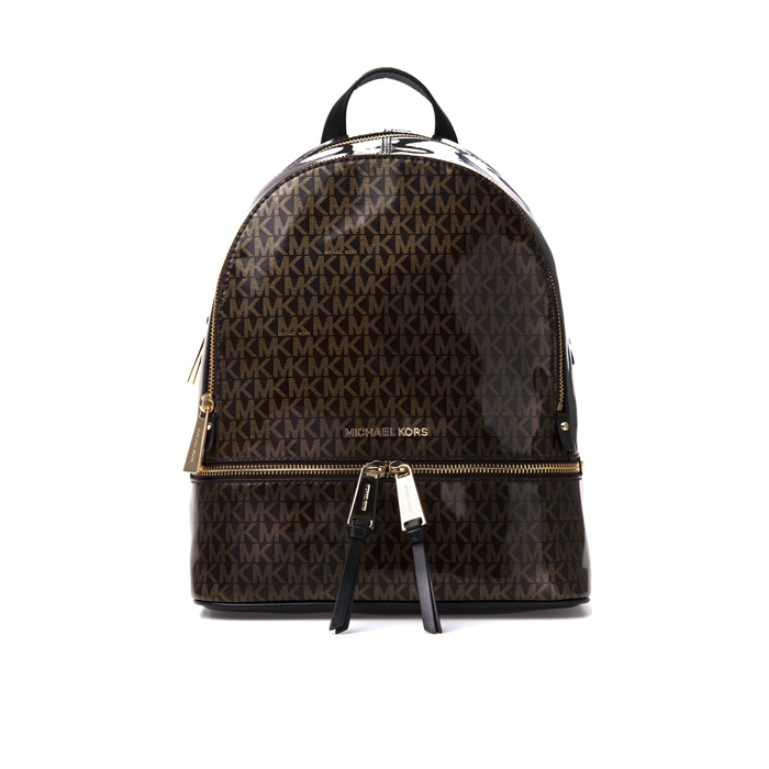 MICHAEL KORS BACKPACK 30H8GEZB2V790 GLOSSY BROWN