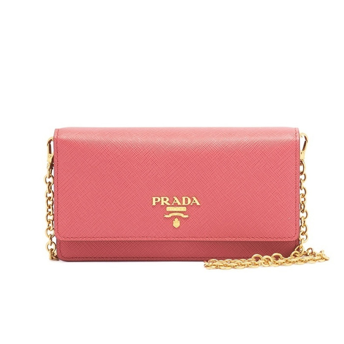 プラダ PRADA レディース ウォレット 1DH006 QWA F0505 SAFFIANO METAL PEONIA PINK