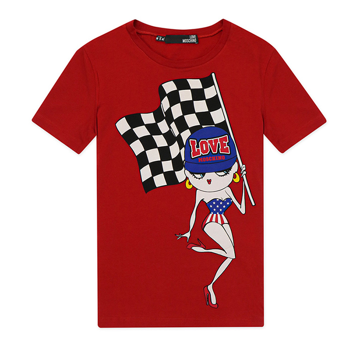 モスキーノ MOSCHINO LADIES T-SHIRT レディース T シャツ W4F1402 E1257 O98