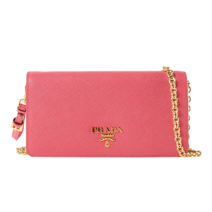 プラダ PRADA レディース ウォレット1DH029 QWA F0505/SAFFIANO METAL PEONIA PINK