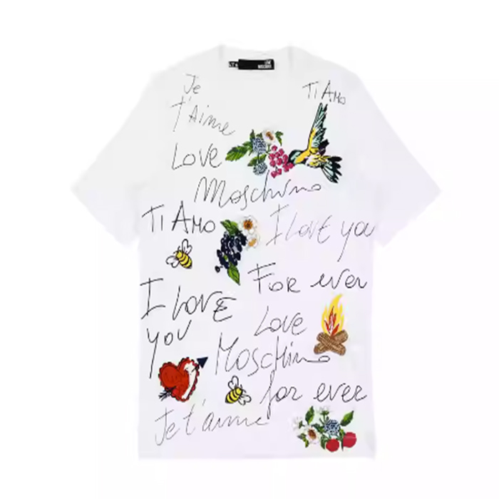 モスキーノMOSCHINO LADIES T-SHIRT レディース T シャツ W4F1533 M3517 A00