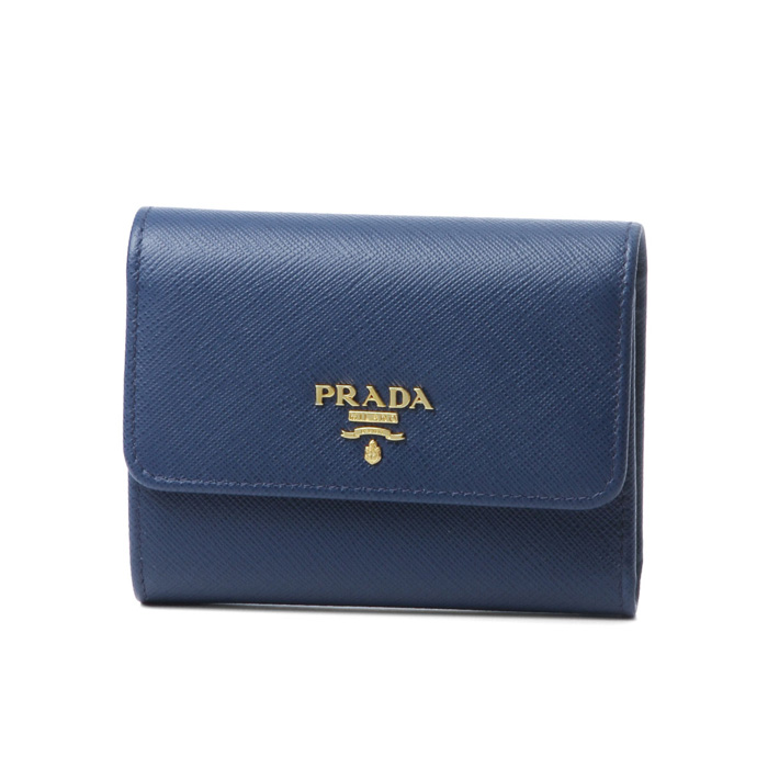 プラダ PRADA レディース ウォレット 1MH840 QWA F0016/SAFFIANO METAL BLUETTE BLUE