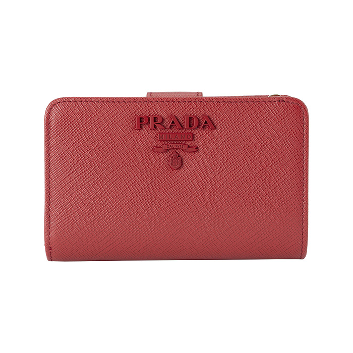 プラダ PRADA レディース ウォレット 1ML225 2EBW F068Z/SAFFIANO SHINE FUOCO RED