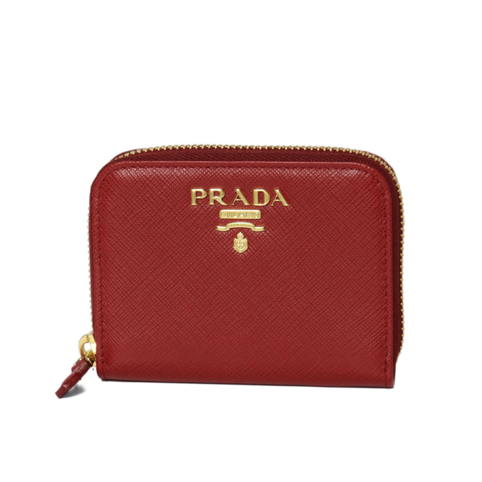 プラダ PRADA レディース ウォレット 1MM268 QWA F068Z SAFFIANO METAL FUOCO RED