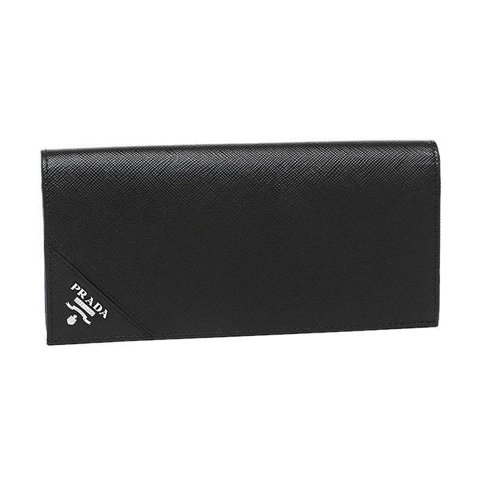 PRADA WALLET プラダ ウォレット 2MV836 QME F0002 SAFFIANO METAL NERO BLACK