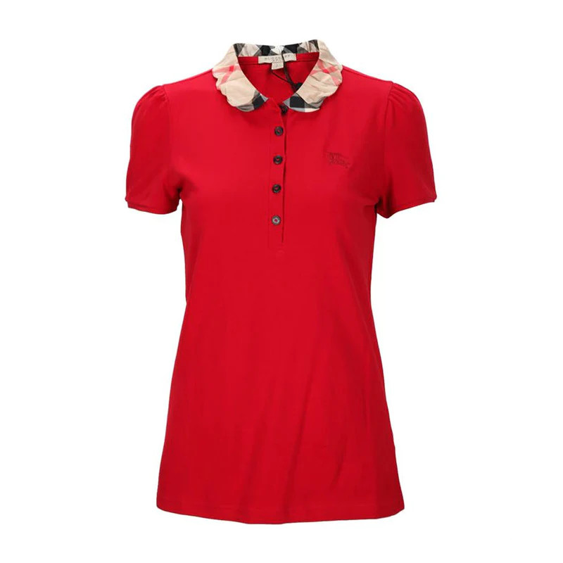 バーバリーBURBERRY LADIES POLO  レディース ポロシャツ 3866596 60800 MILIT-RED